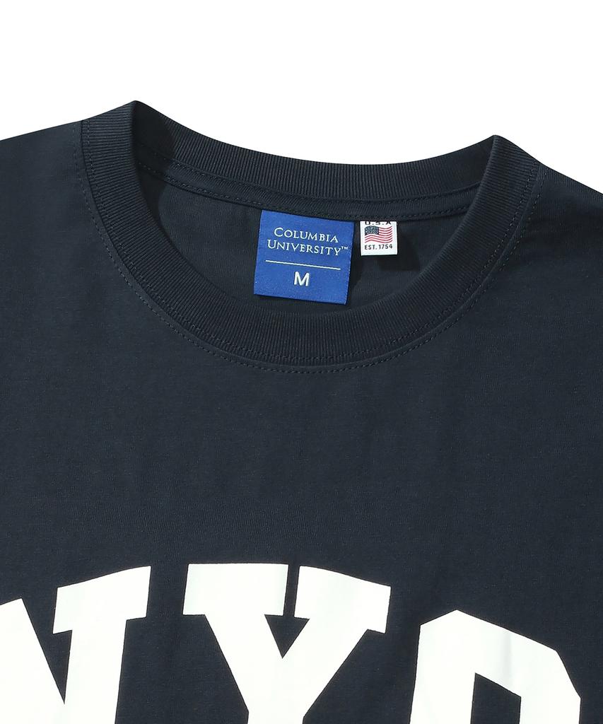 COLUMBIA UNIVERSITY Nyc Arch Logo S/S T-Shirts Crown Navy