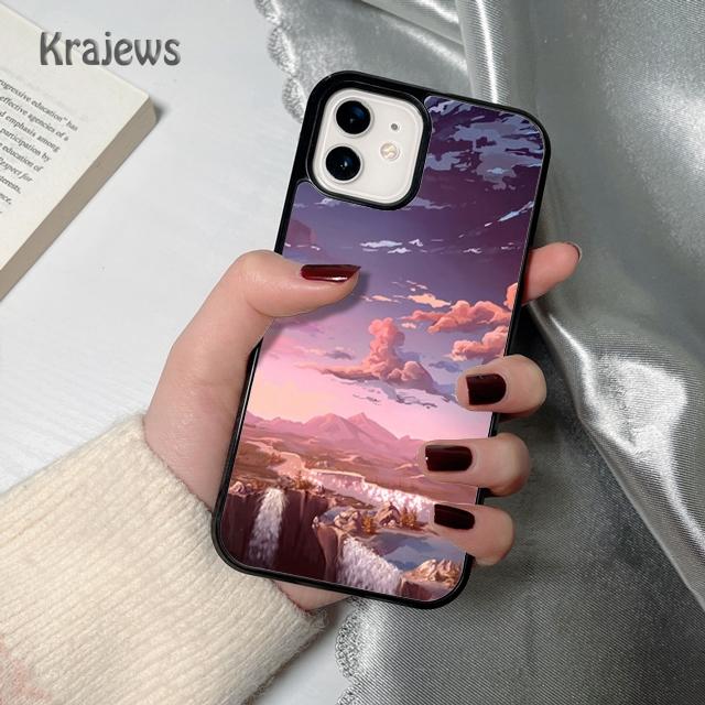 Anime Natural Landscape soft Phone Case Cover For iPhone 17 Air 16 15 14 plus 12 13 pro max coque Shell Fundas
