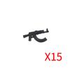 Military Soldiers Figures Weapons Building Blocks Accessories Two-color Guns Assault Sniper Rifles M16 M4 Model Bricks Toy Gift