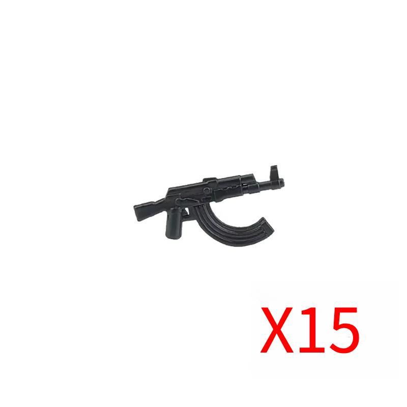 Military Soldiers Figures Weapons Building Blocks Accessories Two-color Guns Assault Sniper Rifles M16 M4 Model Bricks Toy Gift