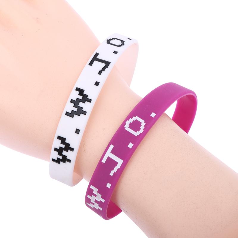 1 Pezzo Braccialetti in Gomma WWJD Colorati What Would Jesus Do Braccialetti in Silicone Per Uomini Donne Bomboniere Festa Cristiana Gesù WWJD