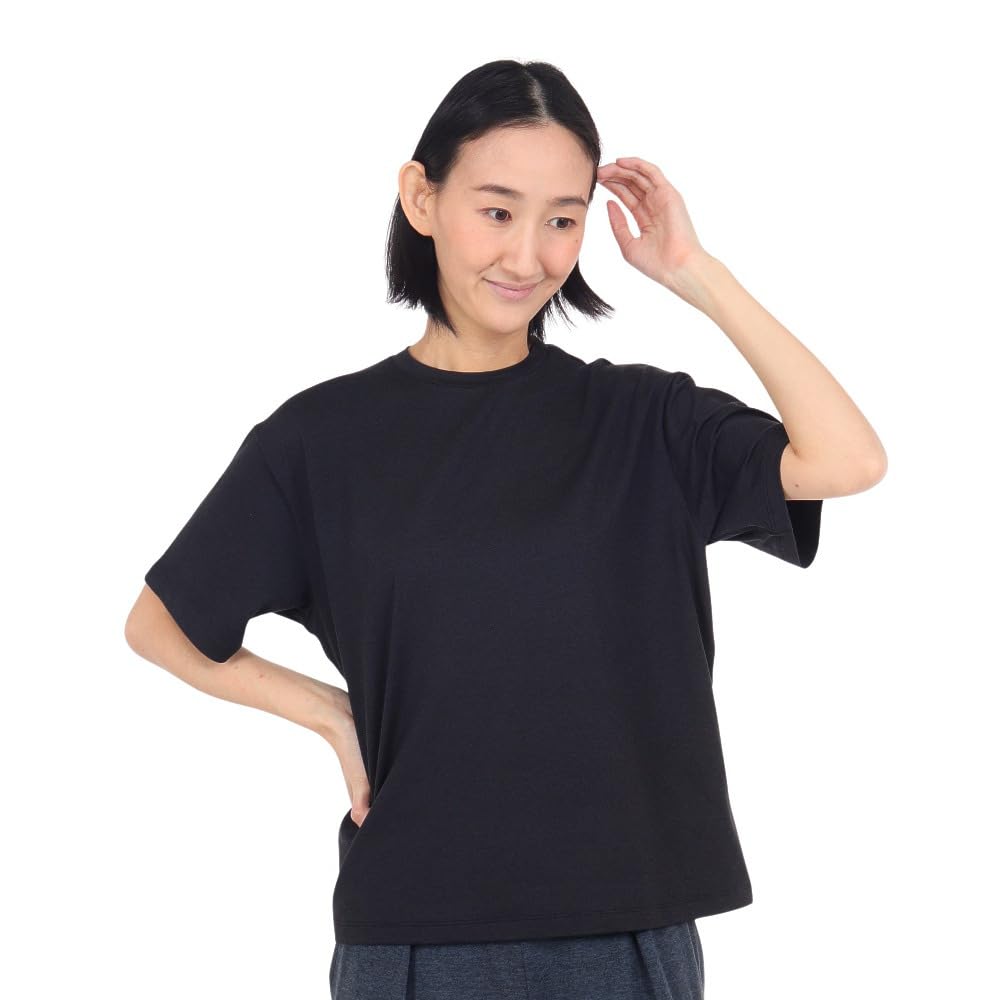 Danskin Short Sleeve Size S UV Protection Women's T-Shirt, Black, (DC524103), Moisture-Wicking, Quick-Drying, Antibacterial, Odor-Resistant,