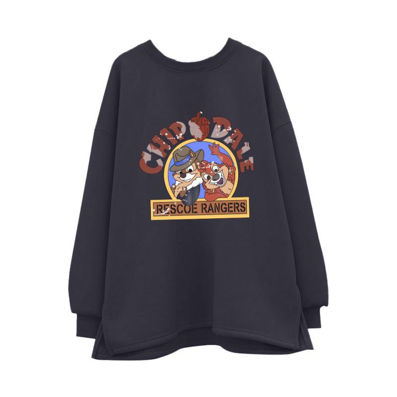 

Maternity Spring/Autumn Fashion 2025: Loose Letter Sweatshirt + Base Top Two-Piece Plus Size Set M
