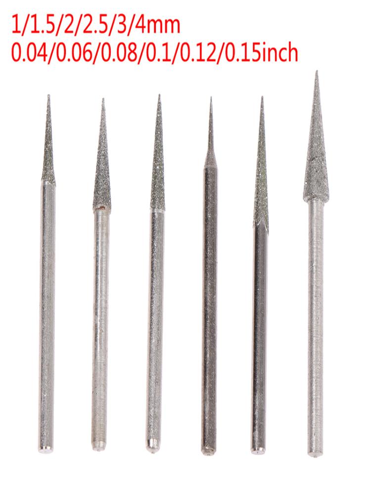 

6Pcs Diamon-d Grinding Head Needle Bits 1-4mm Engraving Carving Tool 2.35mm Burrs for Precision Engraving And Carving