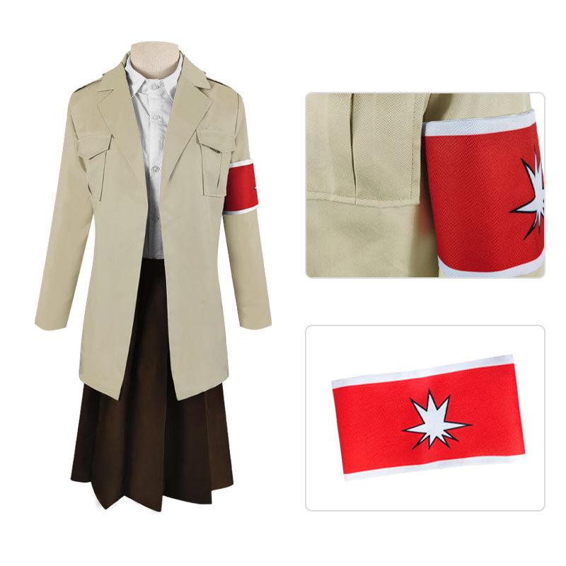 Halloween Attack on Titan Eren Cosplay Costume Set Available