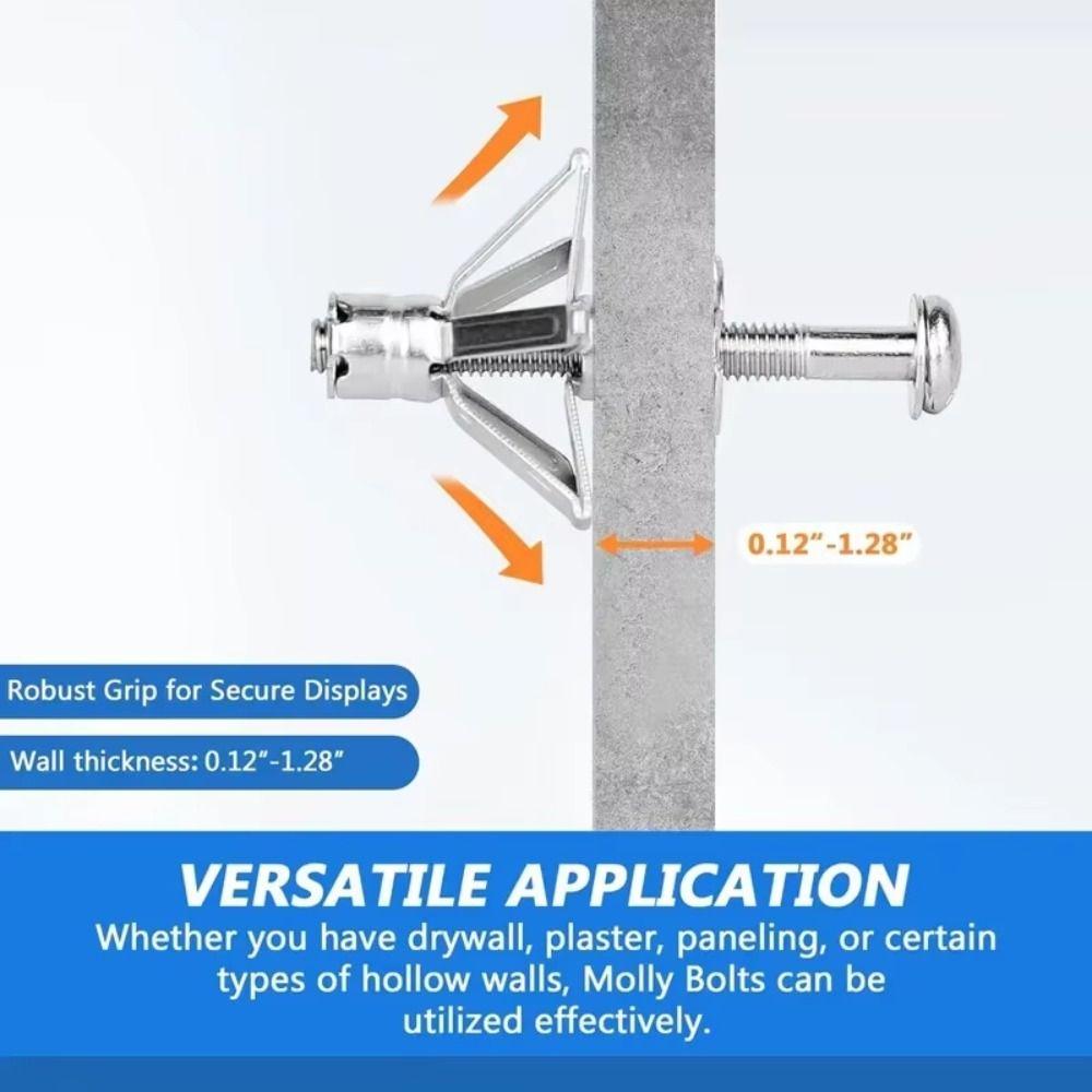 Plasterboard Fixing Hollow Wall Gecko Tool Premium Material High Strength Screw Bolt Tool M4 M6 M8 M10 Screw Bolt Durable