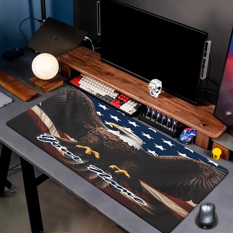 1PC Custom Name American Pride Eagle Mouse pad, keyboard and mouse desk pad, for computer notebook Birthday Gift For Any Room Or Office