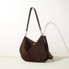 New European and American Retro Commuting Simple Messenger Bag Frosted Cowhide Autumn and Winter Versatile Fashion Leather Shoulder Armpit Bag
