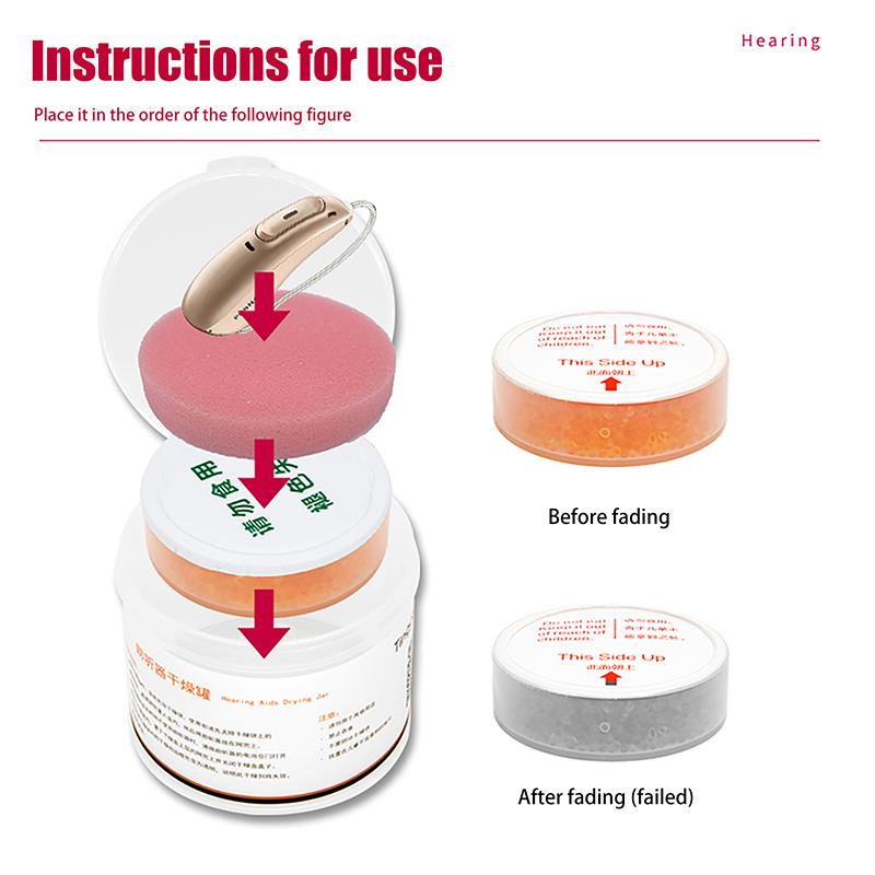 1/2Pcs Cochlear Hearing Aid Desiccant Dehumidifier Drying Capsules Pallet Accessories for Maintaining Device Moisture Levels