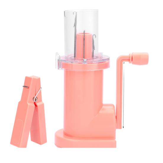 

Ручная моталка для шнура, компактный размер, эффективный органайзер для вязального шнура, DIY-изделие розовый