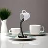 1 ud. Decoración Creativa de Taza de Café Flotante Invertida de Resina - Adecuado para Efecto de Desbordamiento de Agua