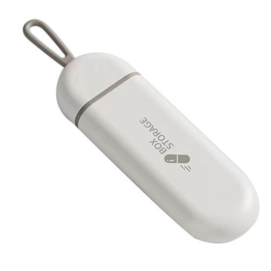 Bærbar Pilleoppbevaringsboks 3 Rom Design Vanntett Kompakt Størrelse Utendørs Reise Fritt Kombinert Pilleorganisator Tablett Oppbevaringsetui