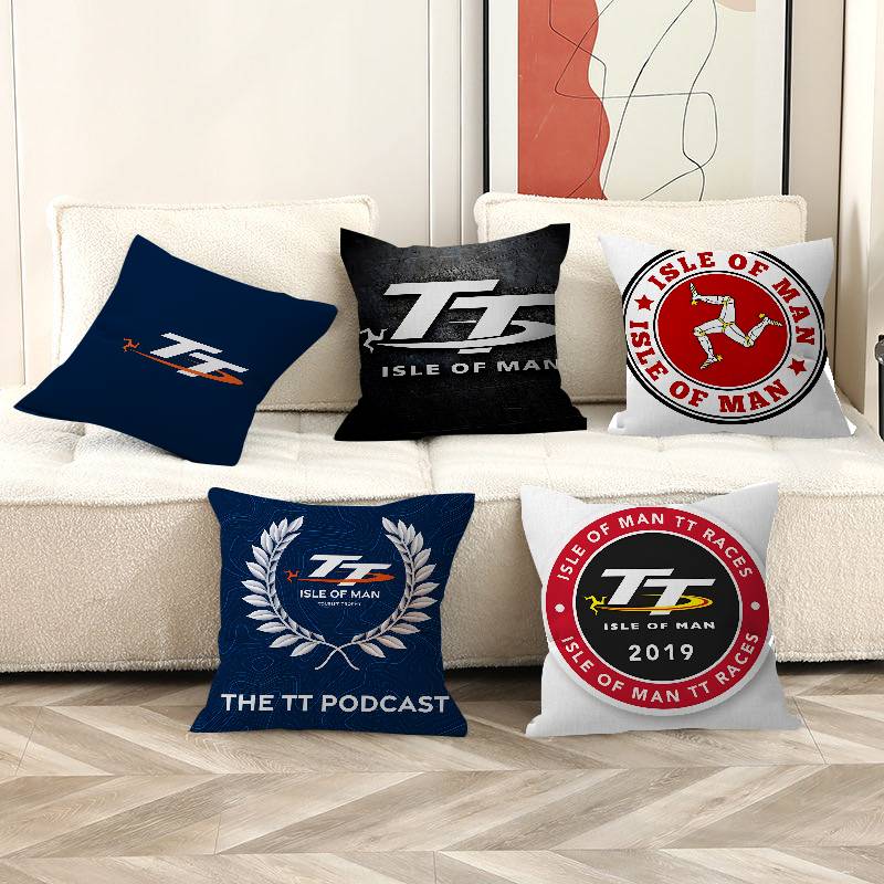Motorcycle I-Isle Of Man TT Personalized Pillow Cover Kids Bedroom Wild Party Decor Pillowcase kid Birthday shower Gift