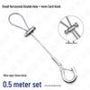 Adjustable Steel Wire Rope Safety Lanyard with Locking Snap Hook for Fall Protection and Sound System Suspension, 1.5-4mm.