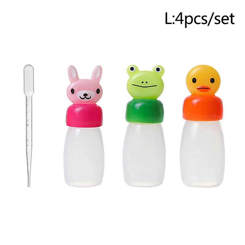 Cartoon Sauce Bottle Mini Bento Box Animal Friend Soy Sauce Box Tomato Sauce Honey Salad Sauce Container Bento Box Accessories