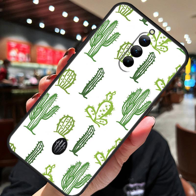 Cactuspatroon Hoesje Voor ZTE Nubia Red Magic 8S 9S 10S 8 9 10 Pro Plus 6S 7S 6 7 Pro 5G 6R 11 Pro Plus Cover