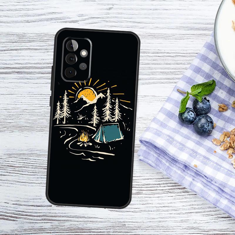 Nature Camping Art Case For Samsung Galaxy A54 A34 A14 A56 A36 A16 A06 A13 A53 A12 A22 A32 A52 A35 A17 A15 A55