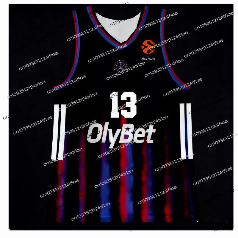 25/26 French Adult Men's Basketball Vest Paris HIFI European Basketball Game Jersey Outdoor Sportswear Basketball Training Wear