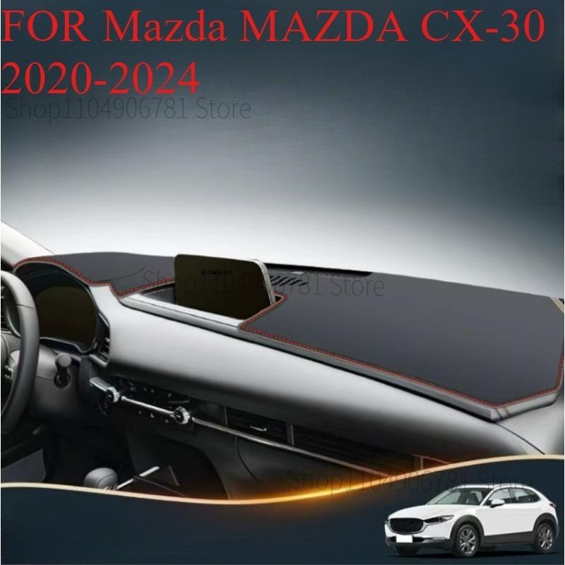 FOR Mazda MAZDA CX-30 -2024 Car Dash Mat Dashmat Dashboard Mat Cover Sun Shade Dash Board Cover Carpet Accessories