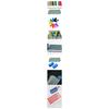 100PCS 21700 Battery Wrap Sleeve Heat Shrink Tube + 100PCS Barley Paper Rings Shrinkable Insulated Skin PVC FilmTape Cover Pipe