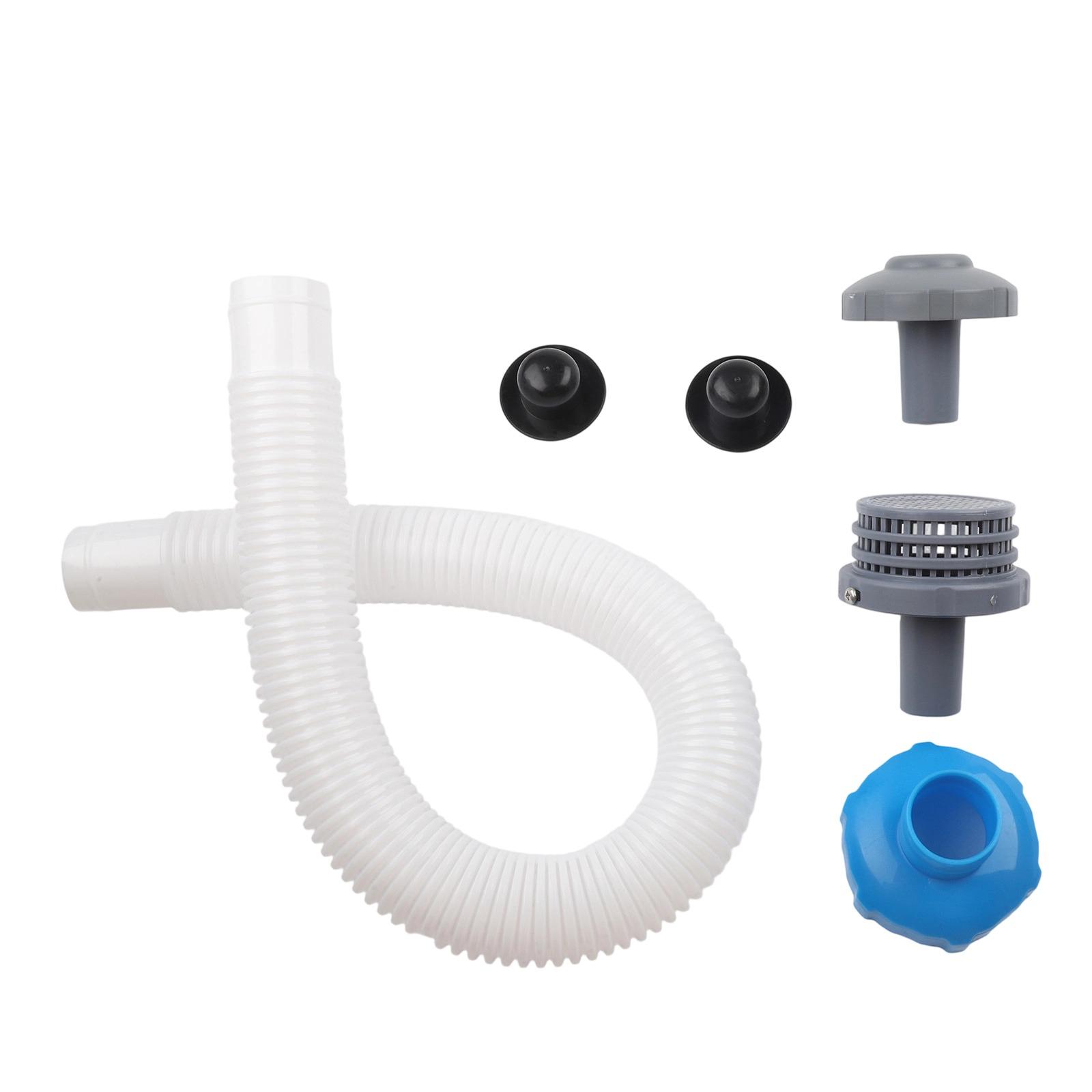 

1Set 25022E Swimming Pool Inlets Nozzle Strainer Hole Skimmer Hose Adapter B Kit 25016 Pool Water Spray Connector Kit