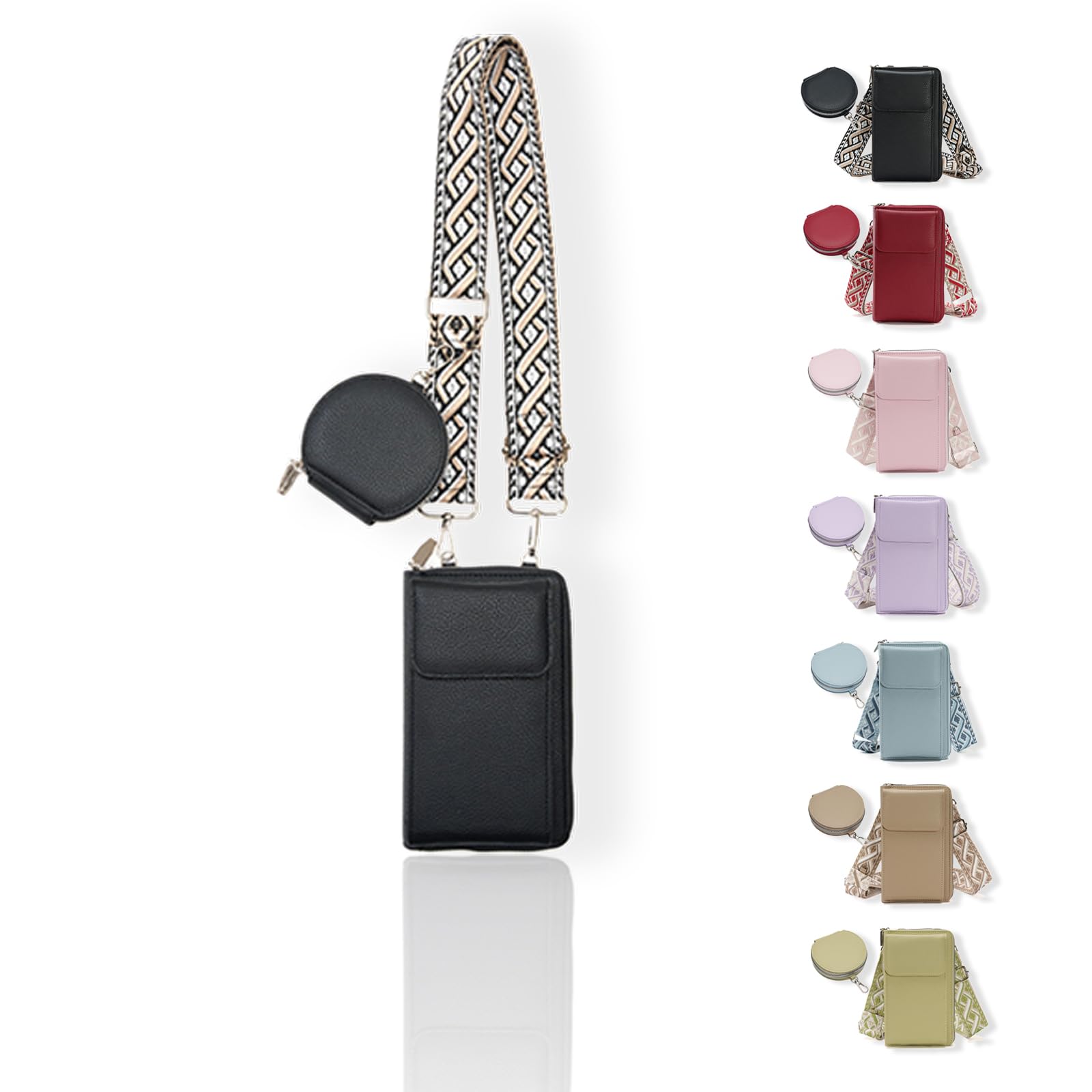 

FURONGA Smartphone Shoulder Bag for Women, Small, Lightweight, Coin Purse, Wallet, Smartphone Pouch, Crossbody Bag, Popular, Cute, Stylish, Thin,