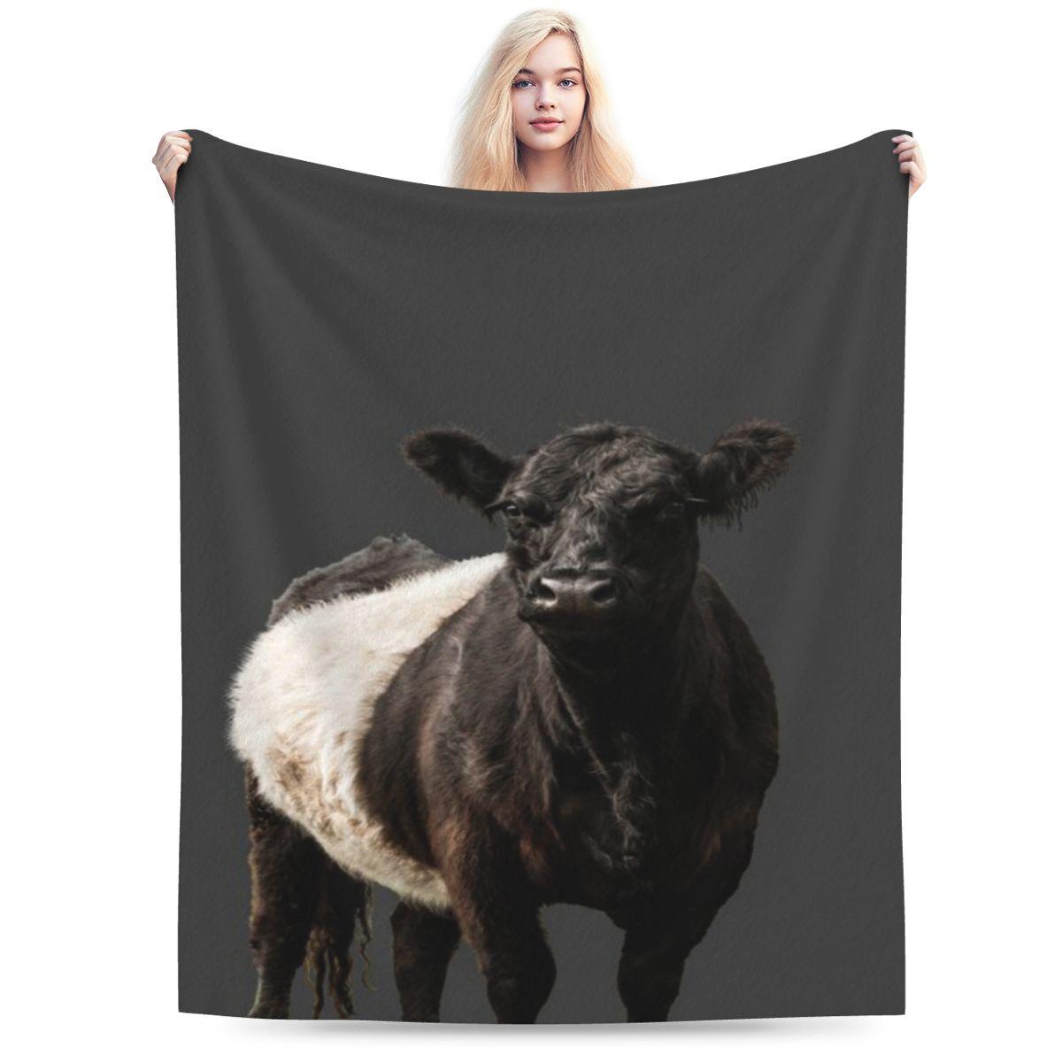 Belted Galloway Cow Custom Soft Gift An UltraSoft Micro Fleece Blanket 75x100cm 30x40in
