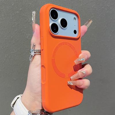 Titanium Gray Liquid Silicone Magsafe Phone Case for iPhone 17 16 15 14 13 12 11 Pro Max Air Plus Magnetic Charging Soft Cover
