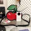 Kawaii Fashion Cherry Shape Clutch Bag Ladies Small Capacity Waterproof Red Fruit Crossbody Bags For Women Creative PU Shoulder Pouch Purse