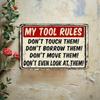 Vintage Metal Garage Sign Funny Man Cave Gift Aluminum Wall Decor