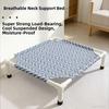 Durable Detachable Cat Elevated Bed Comfortable Breathable Pet Camping Bed Cute Cartoon Cat Sleeping Bed Travel Portable