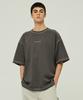 MAGOODGAN Swagver 3579 Overlock Oversized Dark Gray Short Sleeve Tee