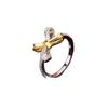 Full Diamond Bow Ring Female Tide Personality Temperament High Sense Versatile Index Finger Ring