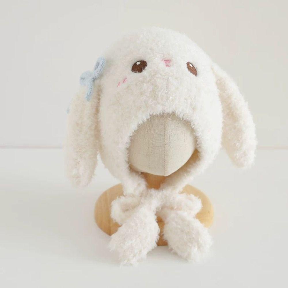 Windproof Long-eared Rabbit Kid's Hat Toddler Caps Ear Protection Hat Beanie Hat  for Boys Girls