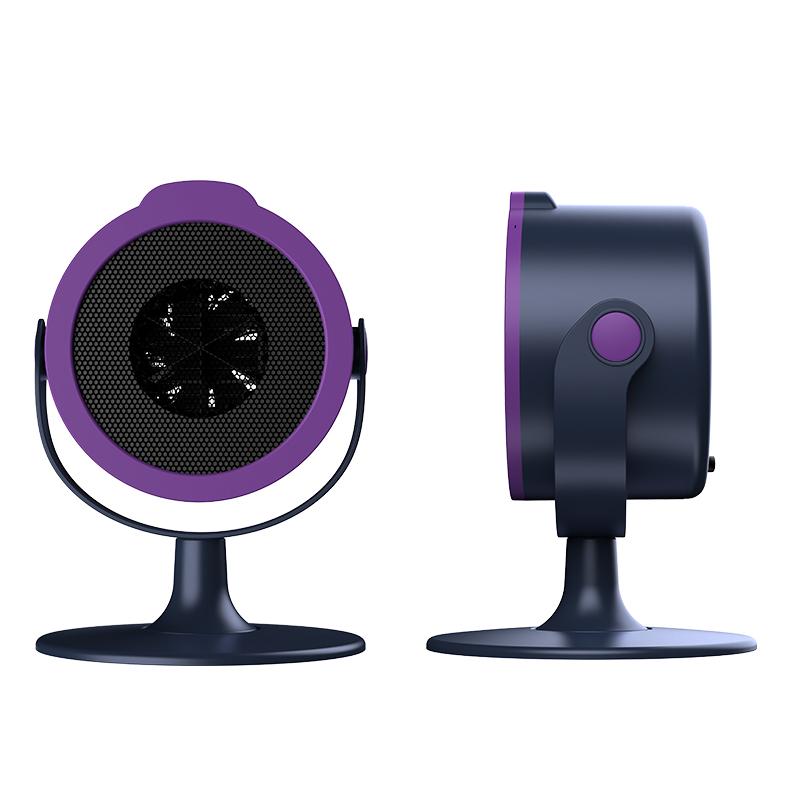 

Портативный мини-настольный обогреватель с регулировкой теплого воздуха, подходит для использования на домашних и офисных столах, а также в качестве грелки для ног фиолетовый