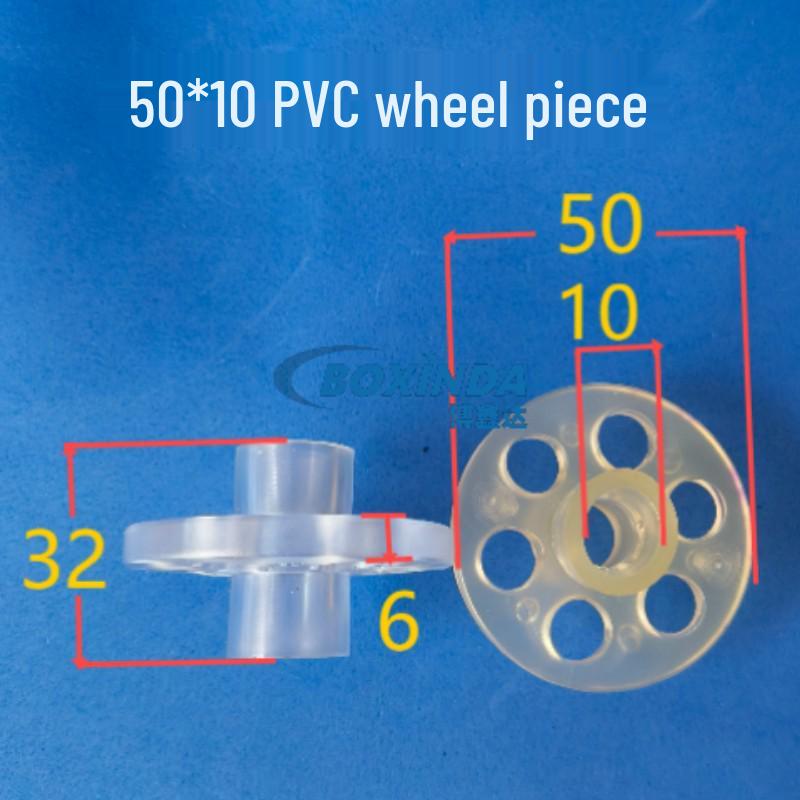50 OD PVC Soft Rubber Press-Fit Wheels: Acid & Alkali Resistant, Glass Washer & Circuit Board Equipment Rollers