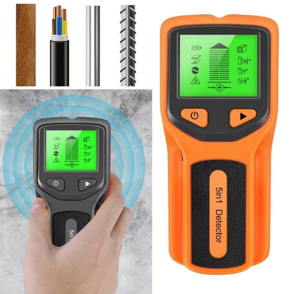 5 In 1 Wall Detector LCD Display Multifunctional Wire Pipe Power Scanner Precise Positioning Instrument Smart Sensor