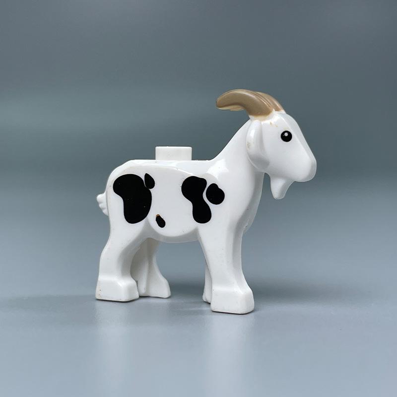 Animal Farm Building Blocks Set: Sheepfold, Cow Shed, Stable, Pigsty DIY Toy Assembly