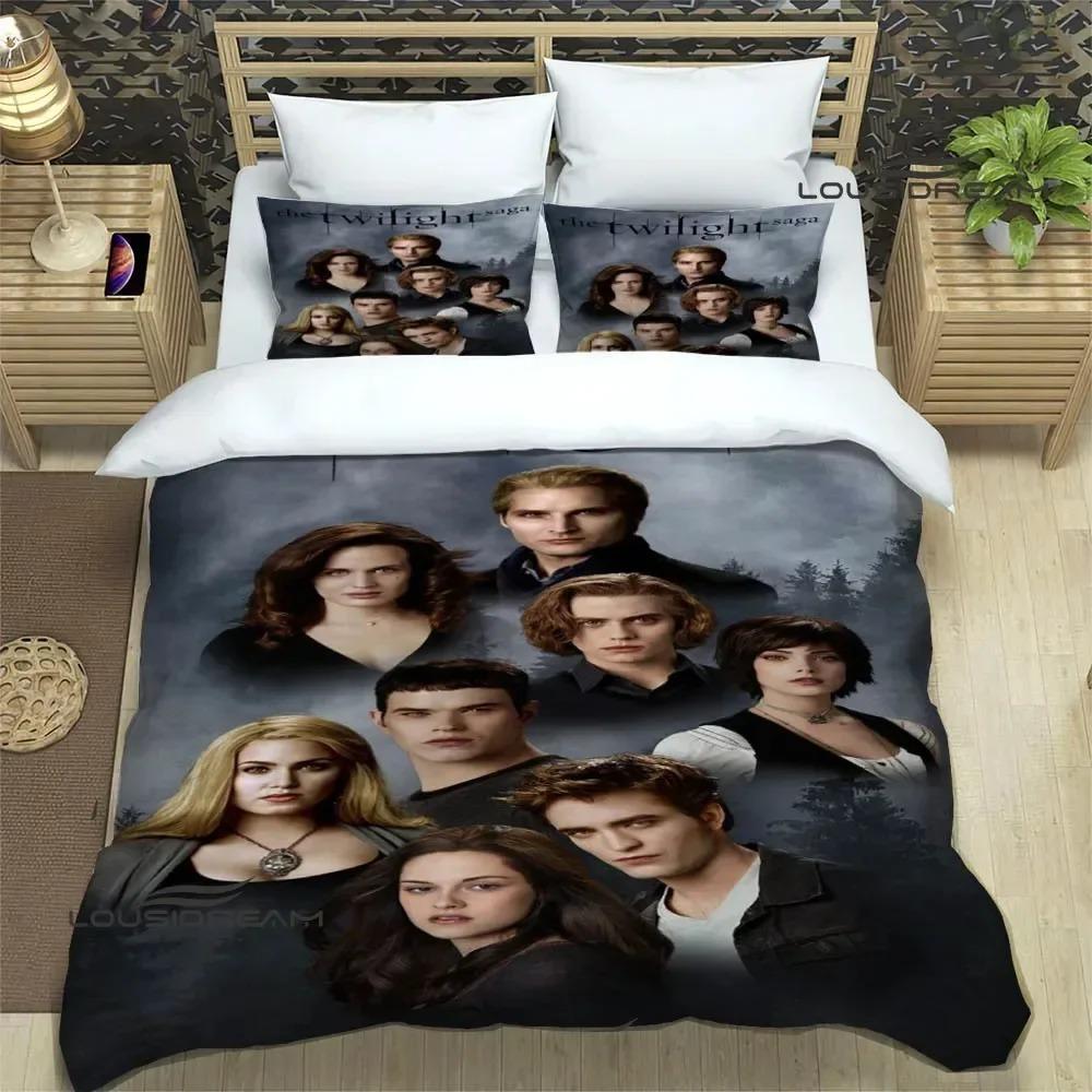 Skymningssagan Tryckta Sängkläder Utsökt Sängkläder Set Påslakan Täcke Sängkläder Set Lyxig Födelsedagspresent