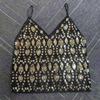 Women Summer Vest V-Neck Sleeveless Mesh Glitter Backless Sequin Lace Tops Loose Fit Beaded Sling Shirt