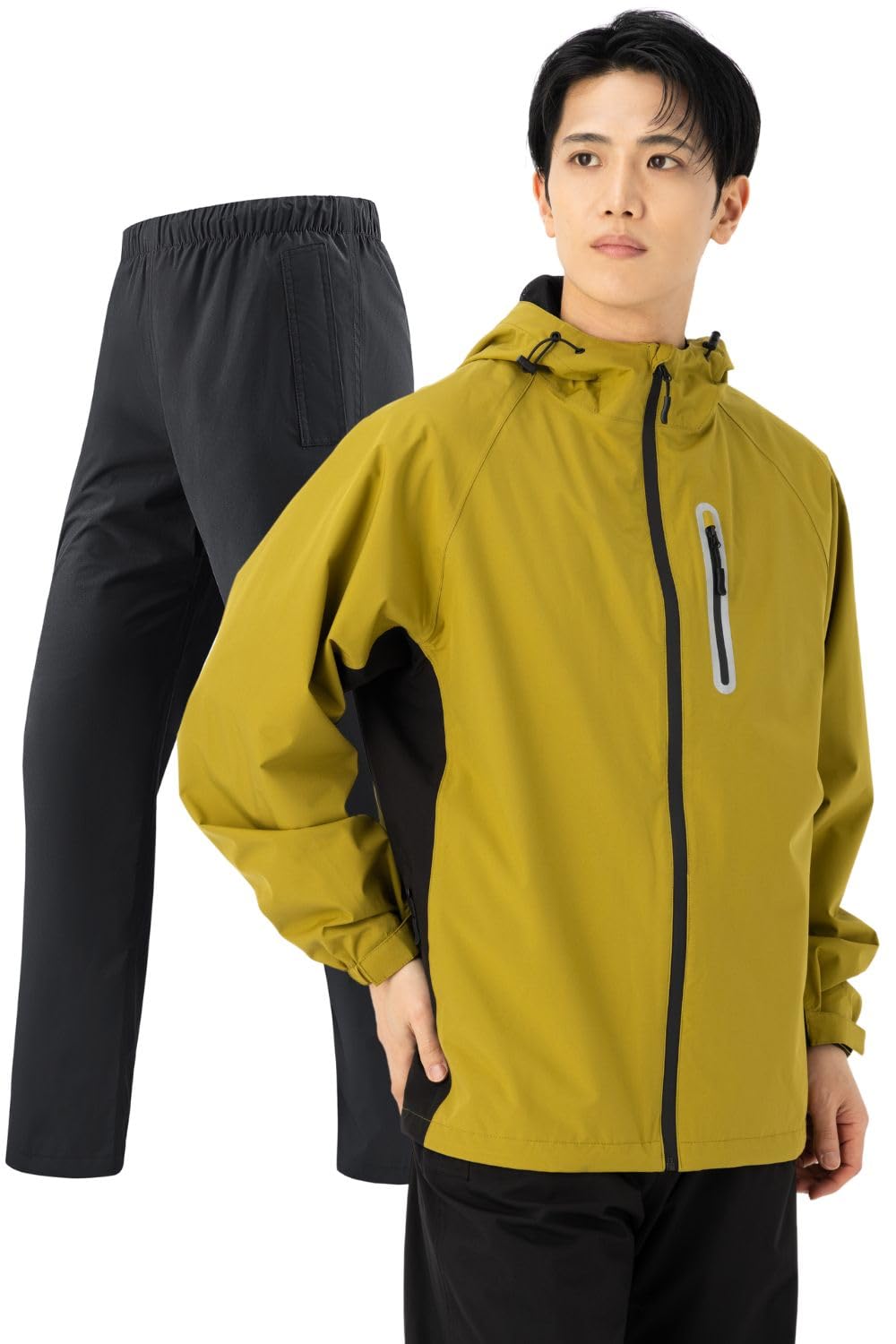 

even in heavy Rainwear top and bottom set for for commuting to work or waterproof rain for rain for mountain and motorcycle riding [Benke]