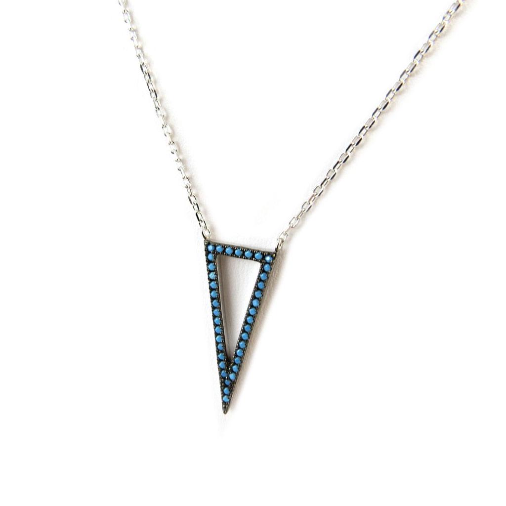 Les Trésors De Lily [N7165] - Collier Argent 'Navajos' turquoise argenté (rhodié)