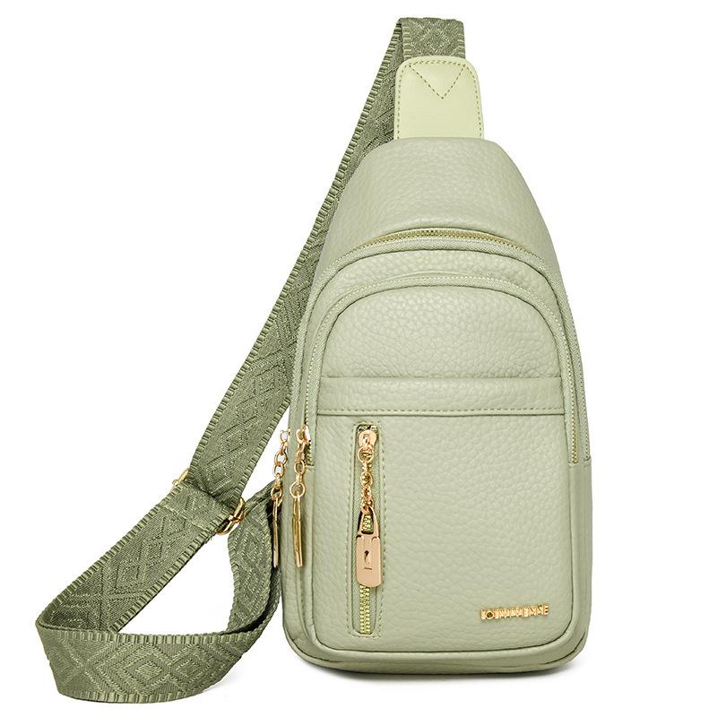 Women's Shoulder Bag Soft Leather Chest Bag Crossbody Bag