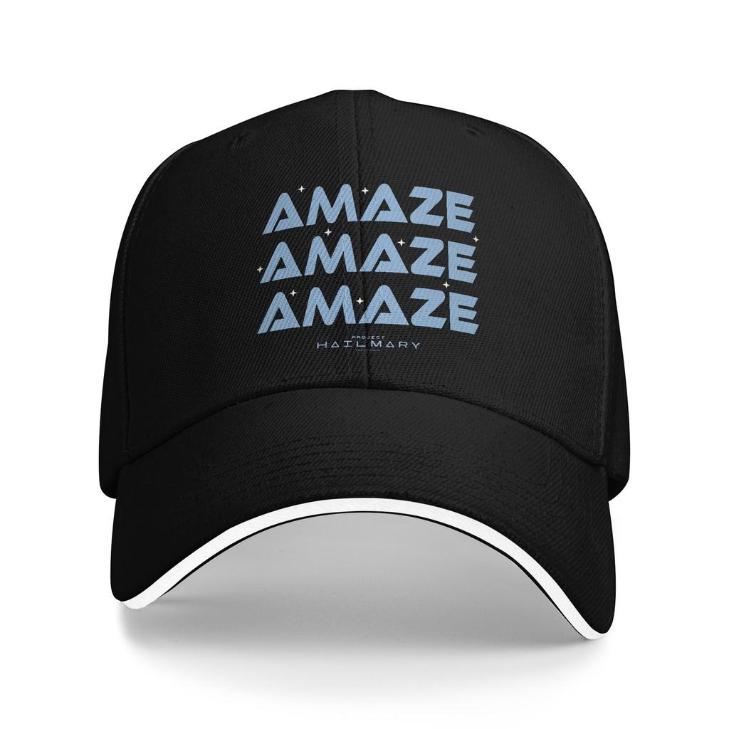 Summer Casual Baseball Cap Project Hail Mary Amaze Repeat Typography Poster Running Hippie Hip Hop Hats Men Design Baseball Caps