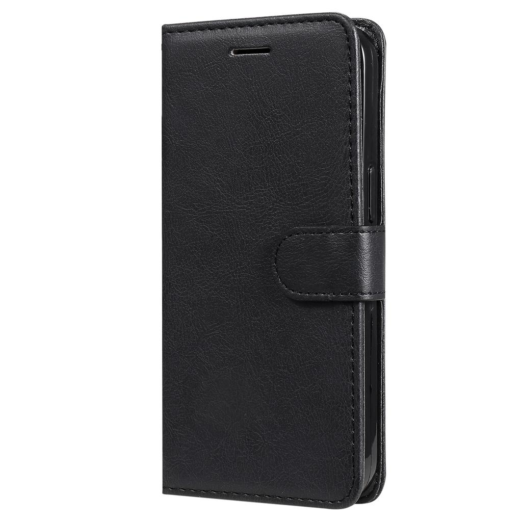 For Motorola Moto E14 4G/G04 4G/G04s 4G/G24 4G Case Solid Color Leather Mobile Cover Wallet Stand with Strap