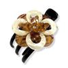 Pattern Hair Hakone Traditional Craft Hair Easy To Gift [Yosegi Clip] Yosegi-style Accessory, Stylish, Use, Cute, (Flower B)