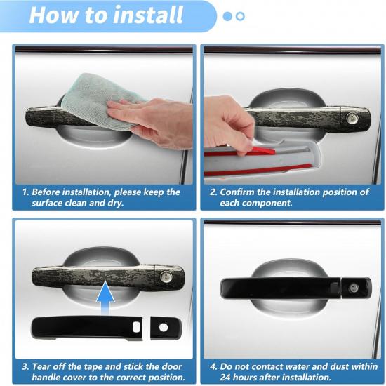 Motoforti Door Handle Cover Protector for Nissan Altima 2007-2013 for Nissan Frontier 2005-2020 for Nissan Maxima 2004-2008 Exterior Door Handle