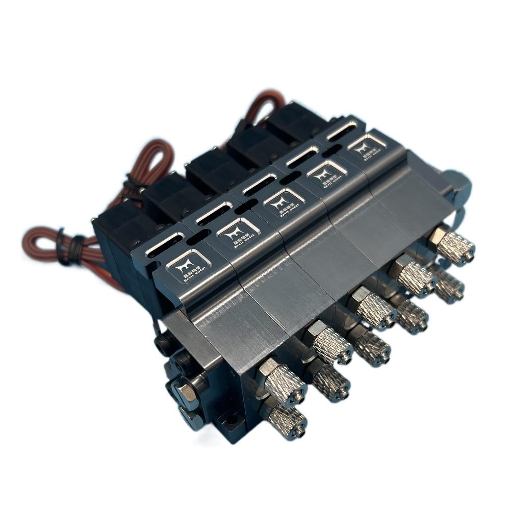 1CH To 8CH Hydraulic Control Valve Oil Return Version For 1/14 RC Excavator E010 EC160 K336