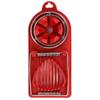 2-in-1 Stainless Steel Egg Cutter Plastic Base Preserved Egg Splitter Petal Slicer Egg Cutting Artifact Hanging Kitchen Tools