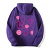 Oversized Womens Hooded Sweatshirt Loose Fit Casual Graphic Letter Print Long Sleeve Top